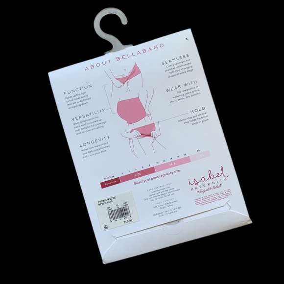 INGRID+ISABEL Bellaband - Maternity Medium/Large - Belly Band in Fresh White NWT - Picture 4 of 6